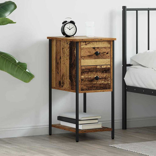 Bedside Cabinet Old wood 32 x 42 x 70 cm Engineered wood