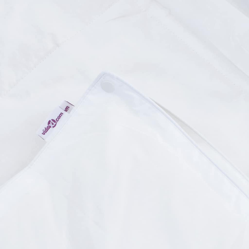 2-in-1 Duvet with Pillow 2 pcs White Down Feather