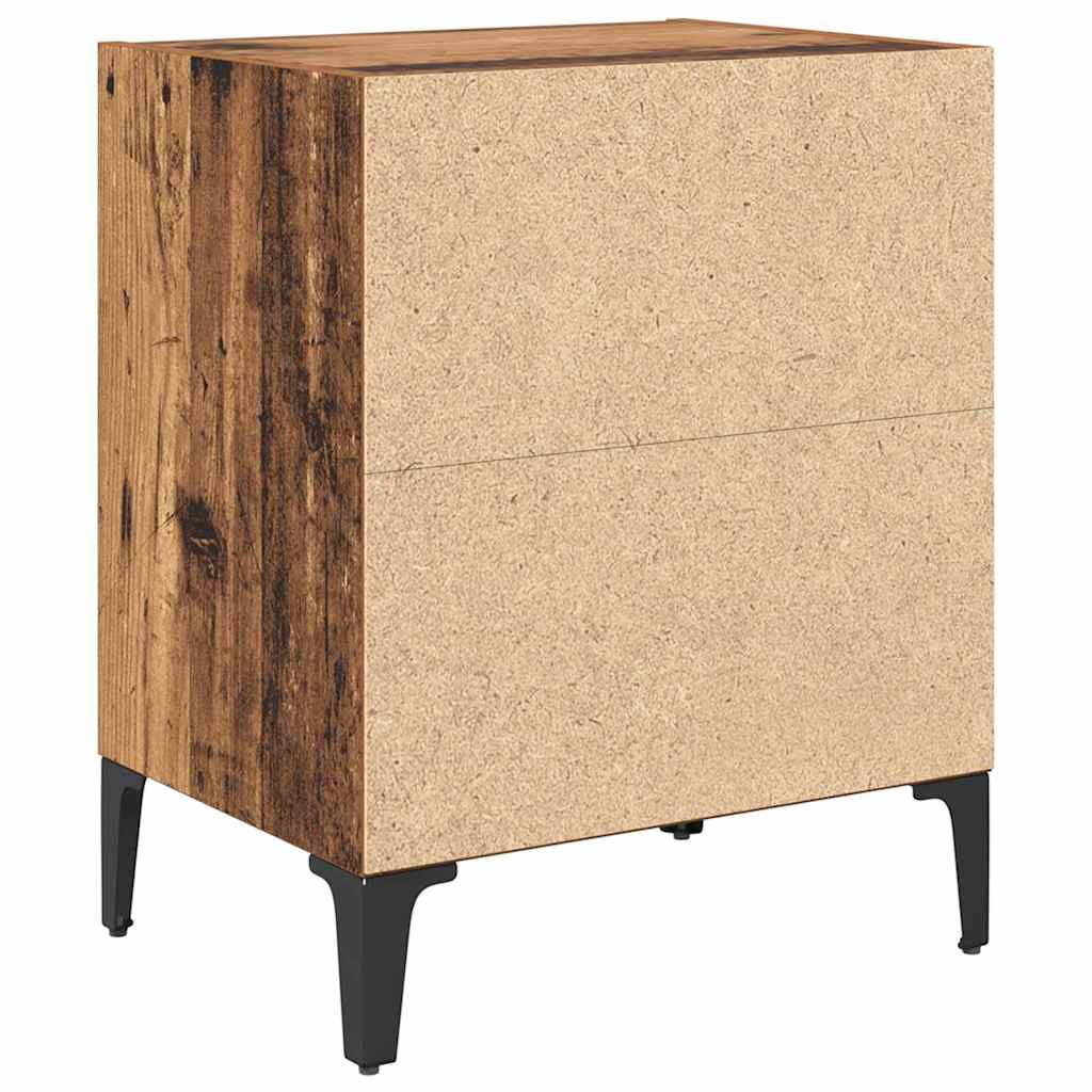 Bedside Cabinet Old Wood 40 x 30 x 50 cm Engineered Wood