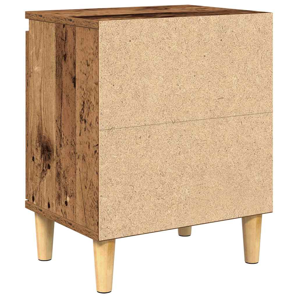 Bedside Cabinet Old Wood 40 x 30 x 50 cm Engineered Wood