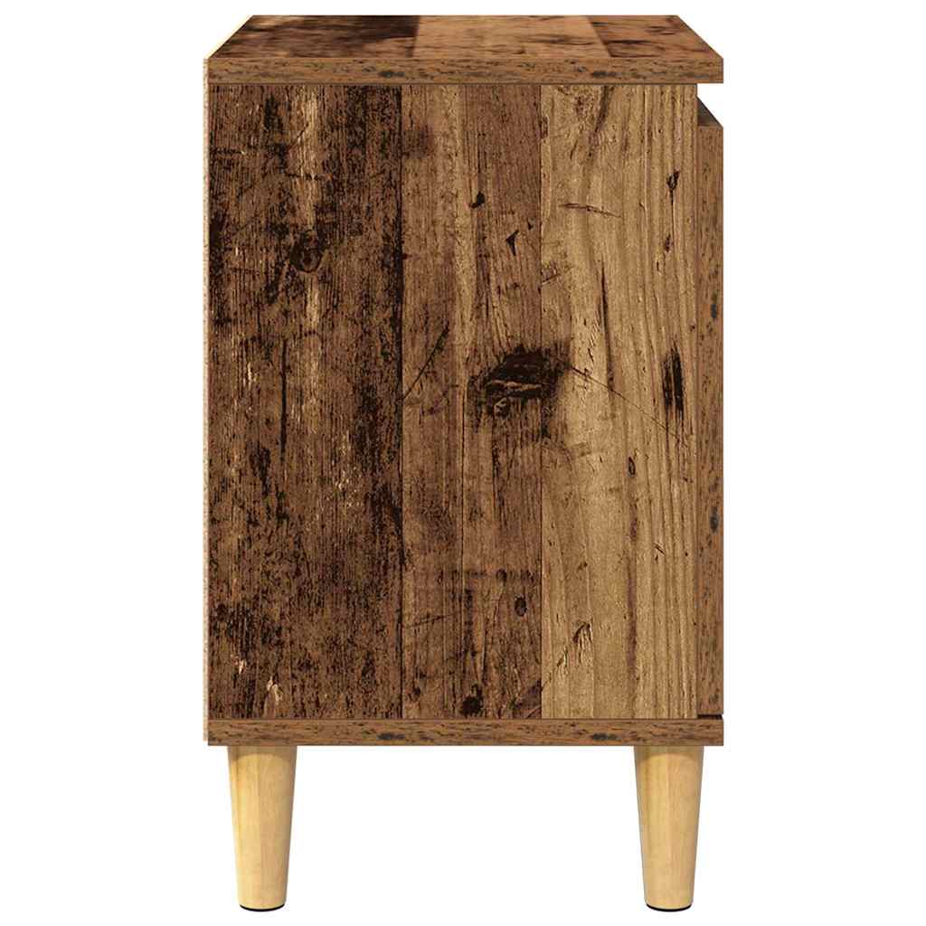 Bedside Cabinet Old Wood 40 x 30 x 50 cm Engineered Wood
