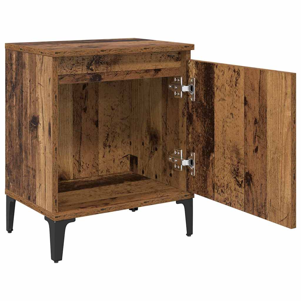 Bedside Cabinet Old Wood 40 x 30 x 50 cm Engineered Wood