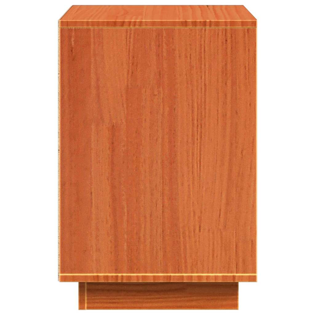Bedside Cabinet Wax brown 60 x 34 x 51 cm Solid pinewood