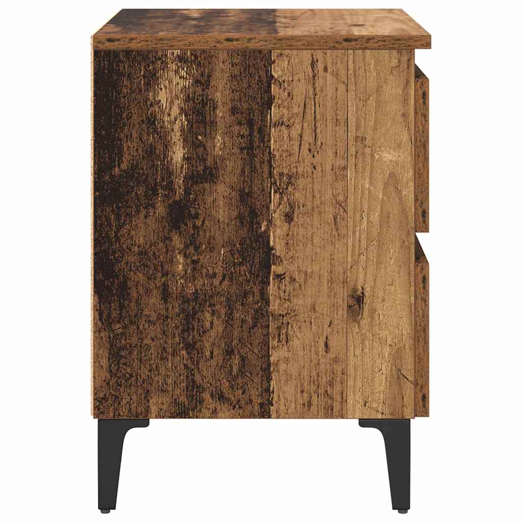 Bedside Cabinet Old wood 40 x 35 x 50 cm Engineered wood