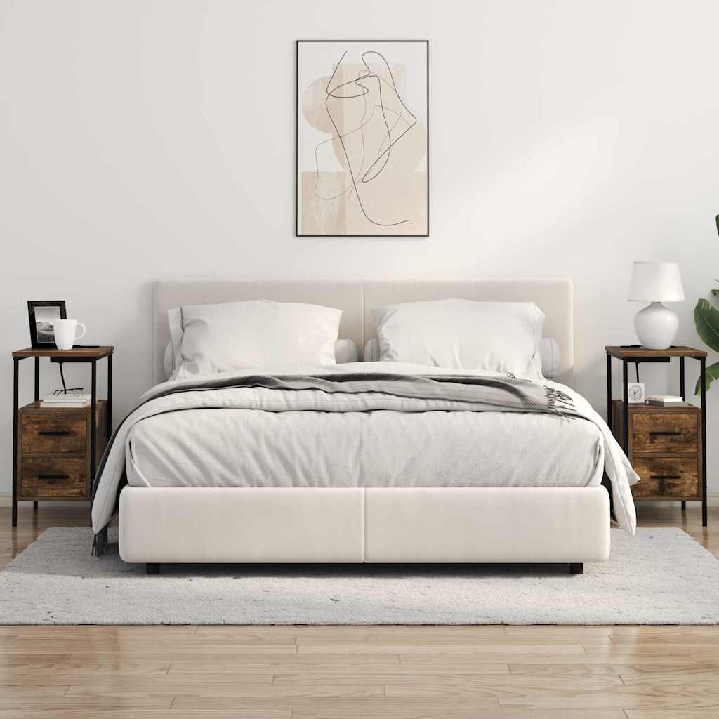 Bedside Cabinet Smoked Oak 30 x 48 x 61 cm Engineered Wood