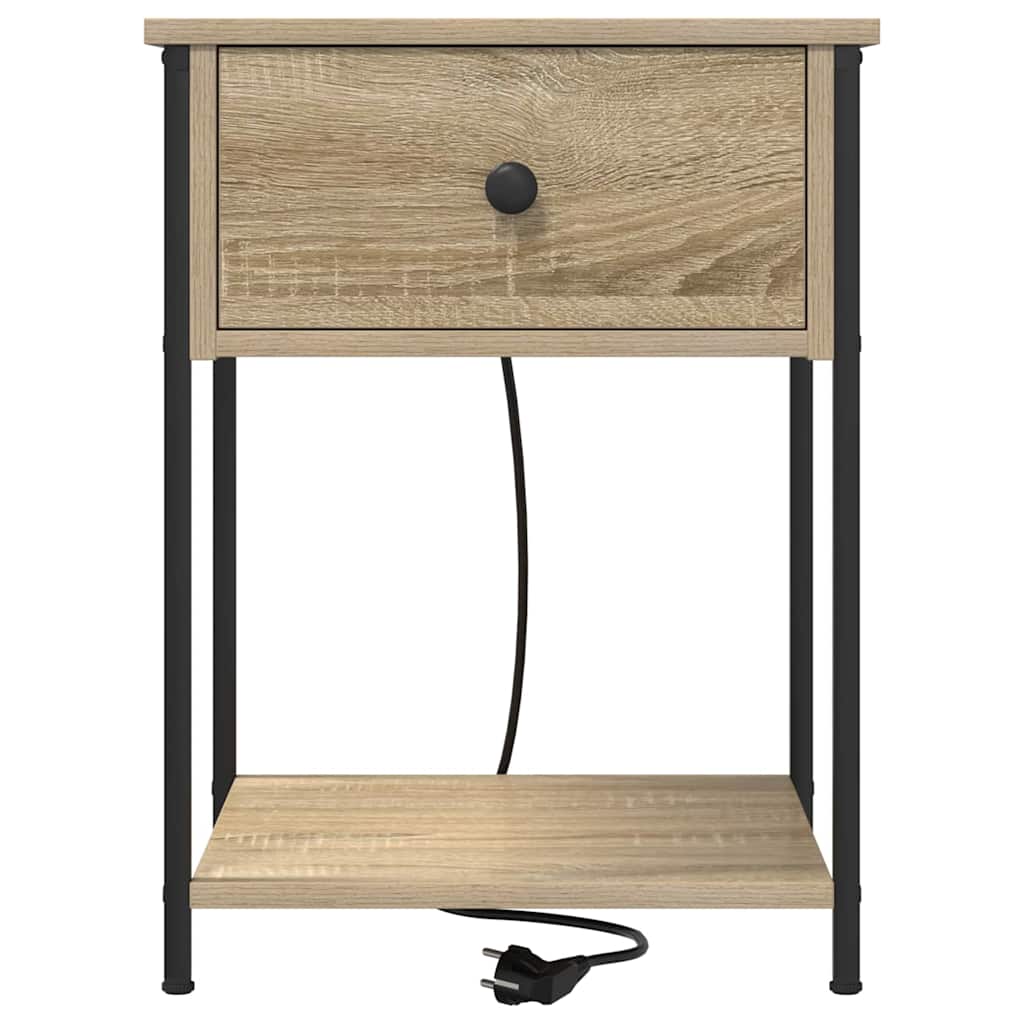 Bedside Cabinet Sonoma Oak 42 x 41 x 56 cm Engineered Wood