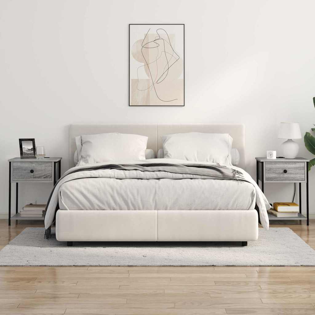 Bedside Cabinet Grey Sonoma 42 x 41 x 56 cm Engineered Wood