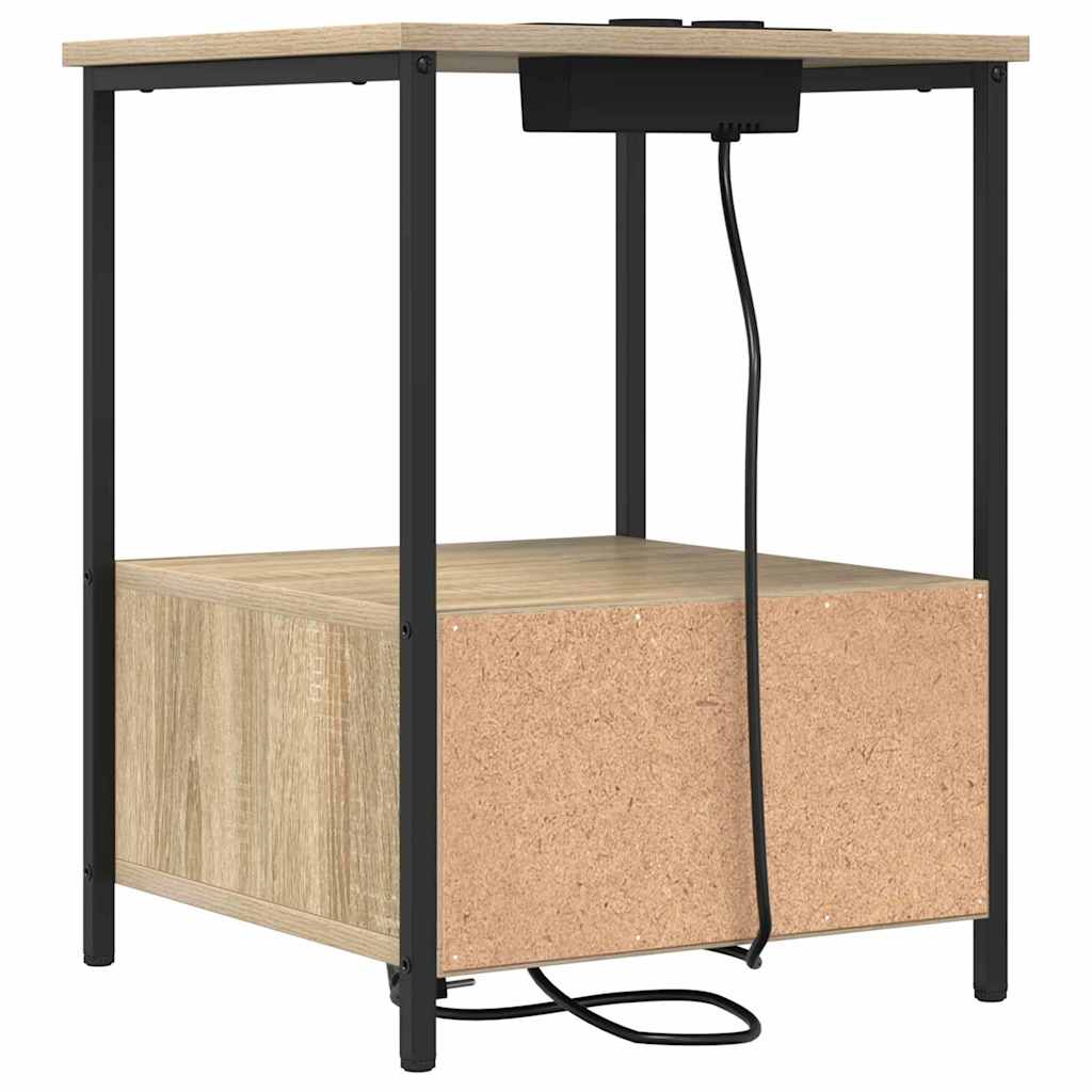 Bedside Cabinet Sonoma Oak 42 x 41 x 56 cm Engineered Wood