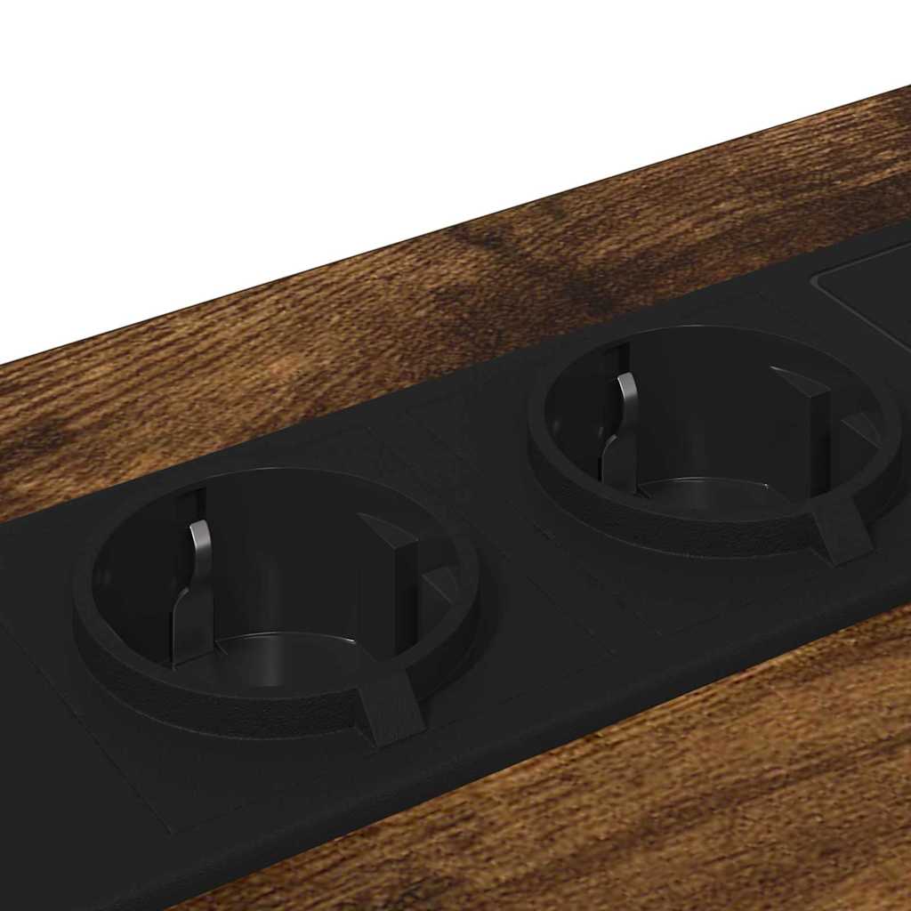 Bedside Cabinet Smoked Oak 42 x 41 x 56 cm Engineered Wood