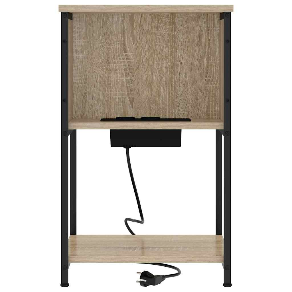 Bedside Cabinet Sonoma Oak 38 x 31 x 61 cm Engineered Wood