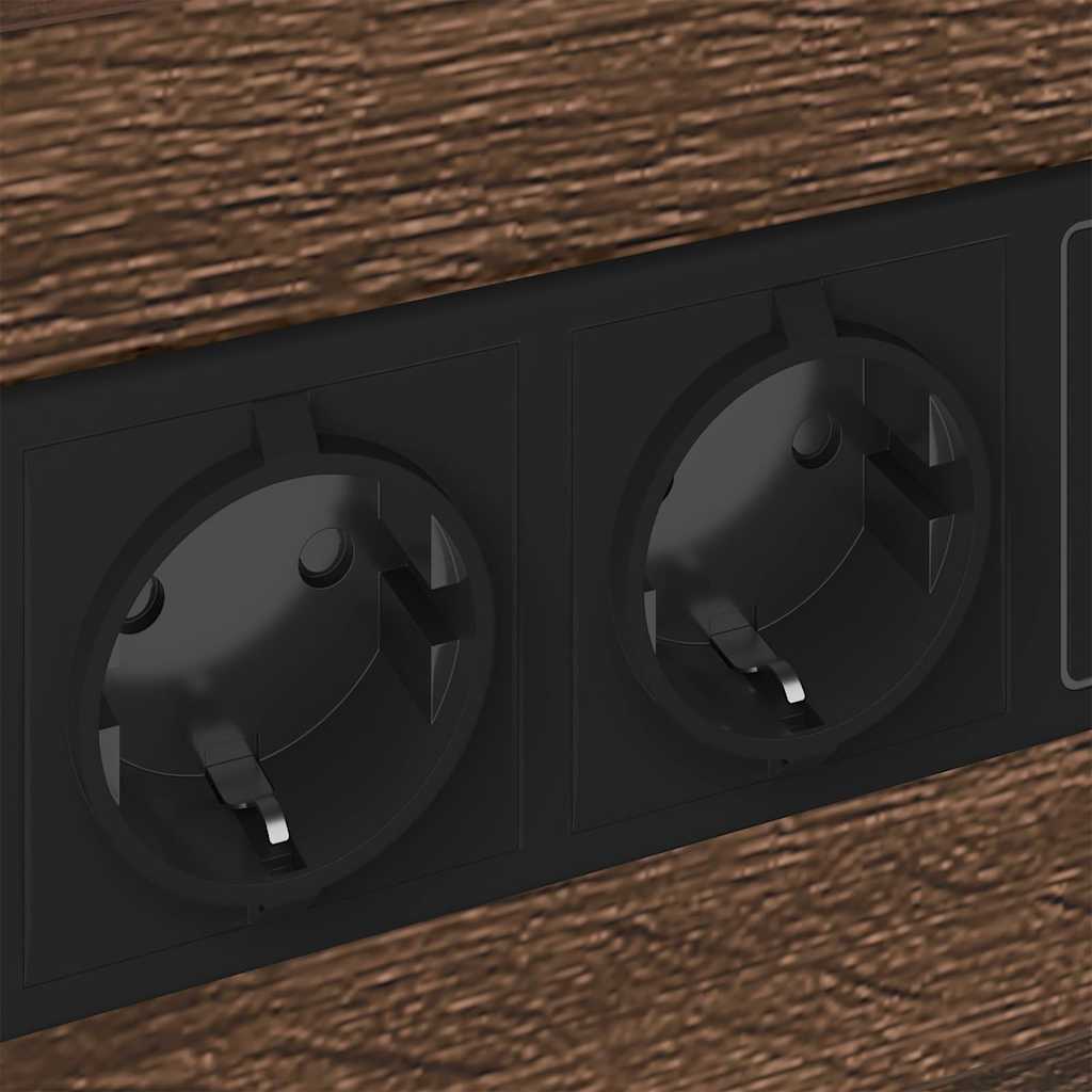 Bedside Cabinet Brown Oak 40 x 31 x 60 cm Engineered Wood