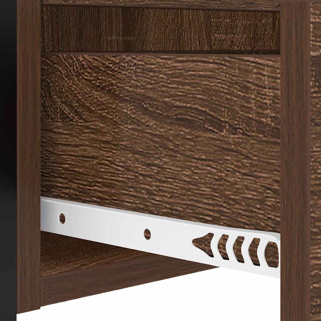 Bedside Cabinet Brown Oak 40 x 31 x 60 cm Engineered Wood