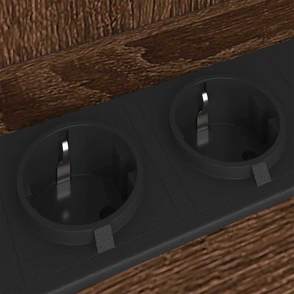 Bedside Cabinet Brown Oak 40 x 40 x 61 cm Engineered Wood