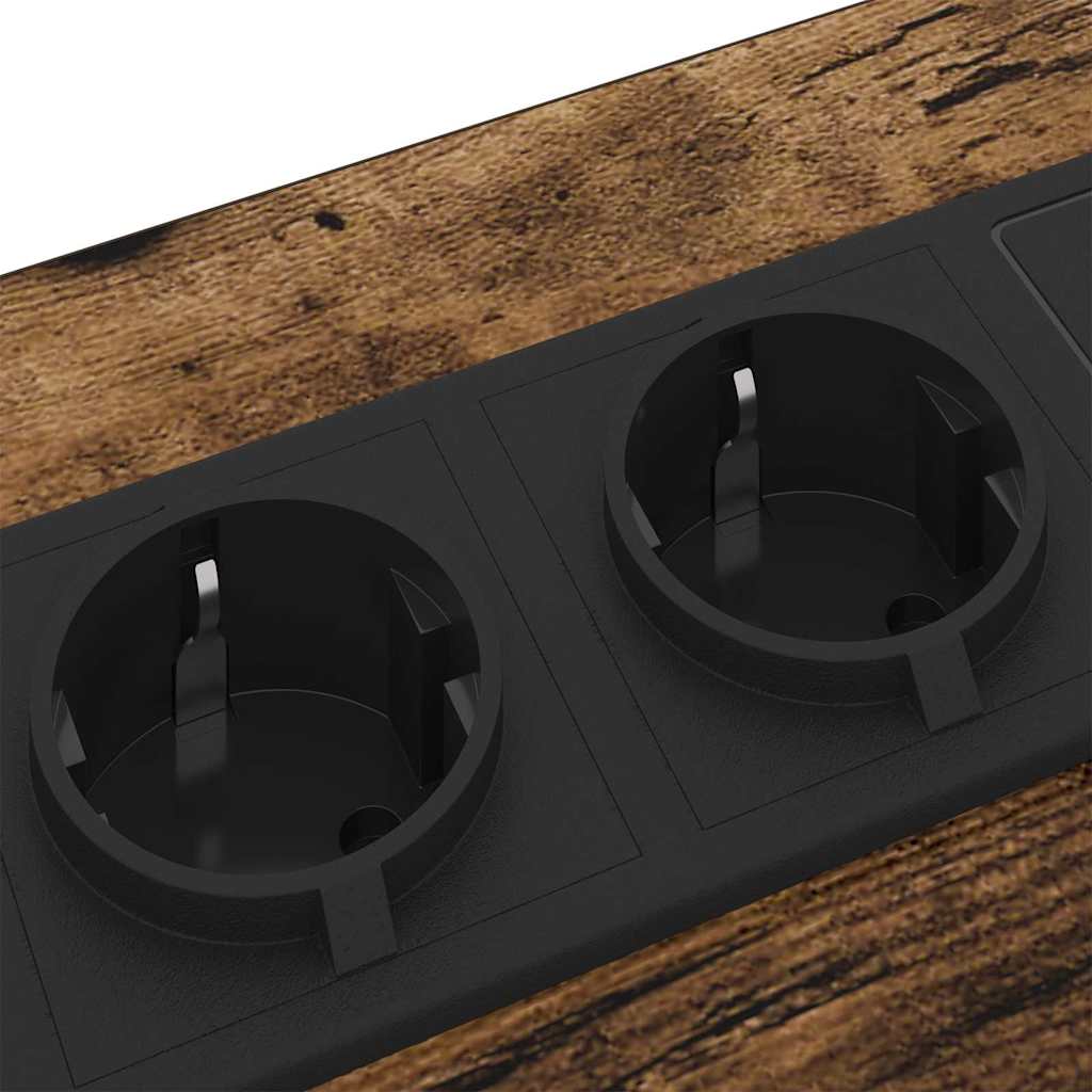 Bedside Cabinet Smoked Oak 42 x 41 x 61 cm Engineered Wood