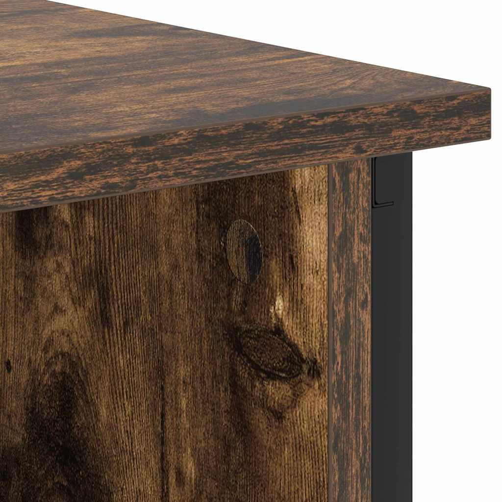 Bedside Cabinet Smoked Oak 55 x 31 x 76 cm Engineered Wood