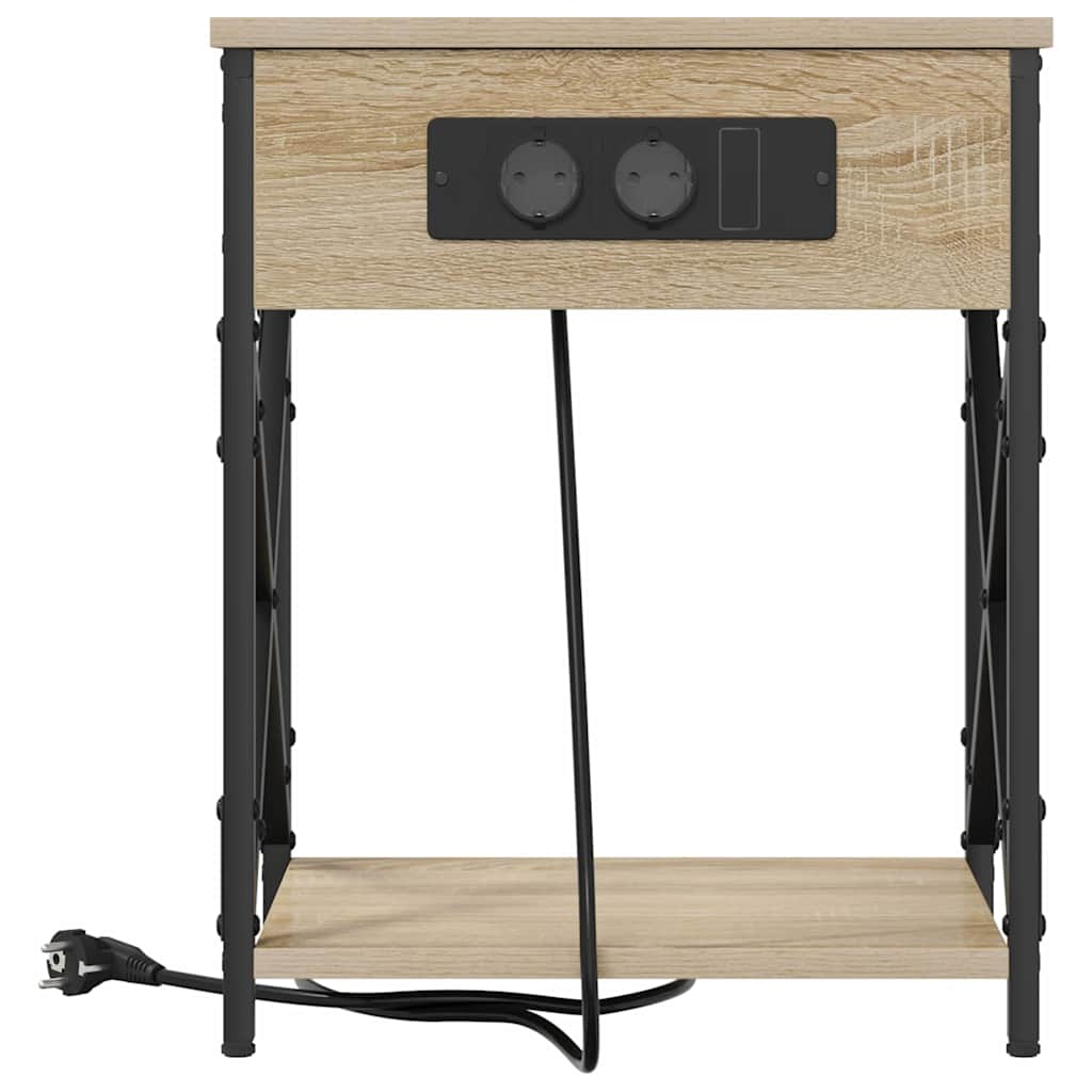 Bedside Cabinet Sonoma Oak 41 x 31 x 51 cm Engineered Wood