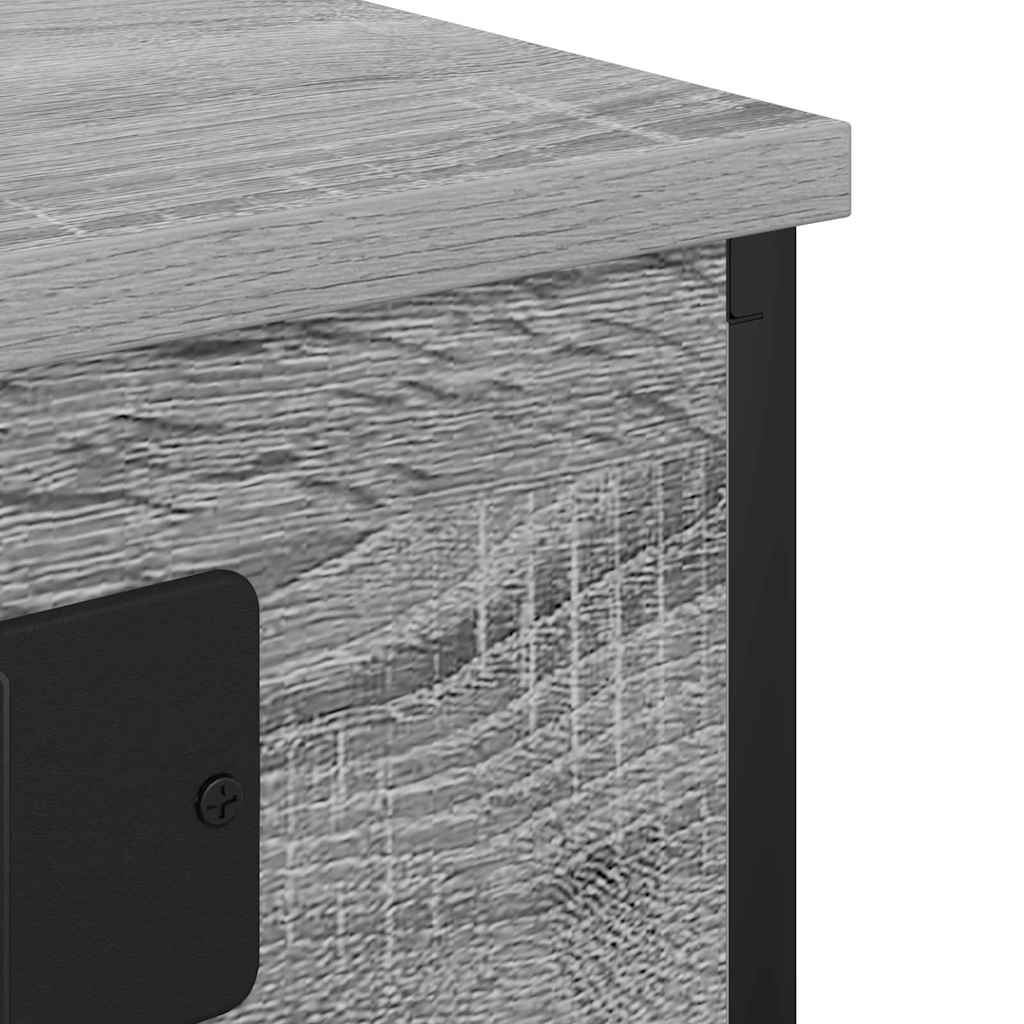 Bedside Cabinet Grey Sonoma 41 x 31 x 51 cm Engineered Wood