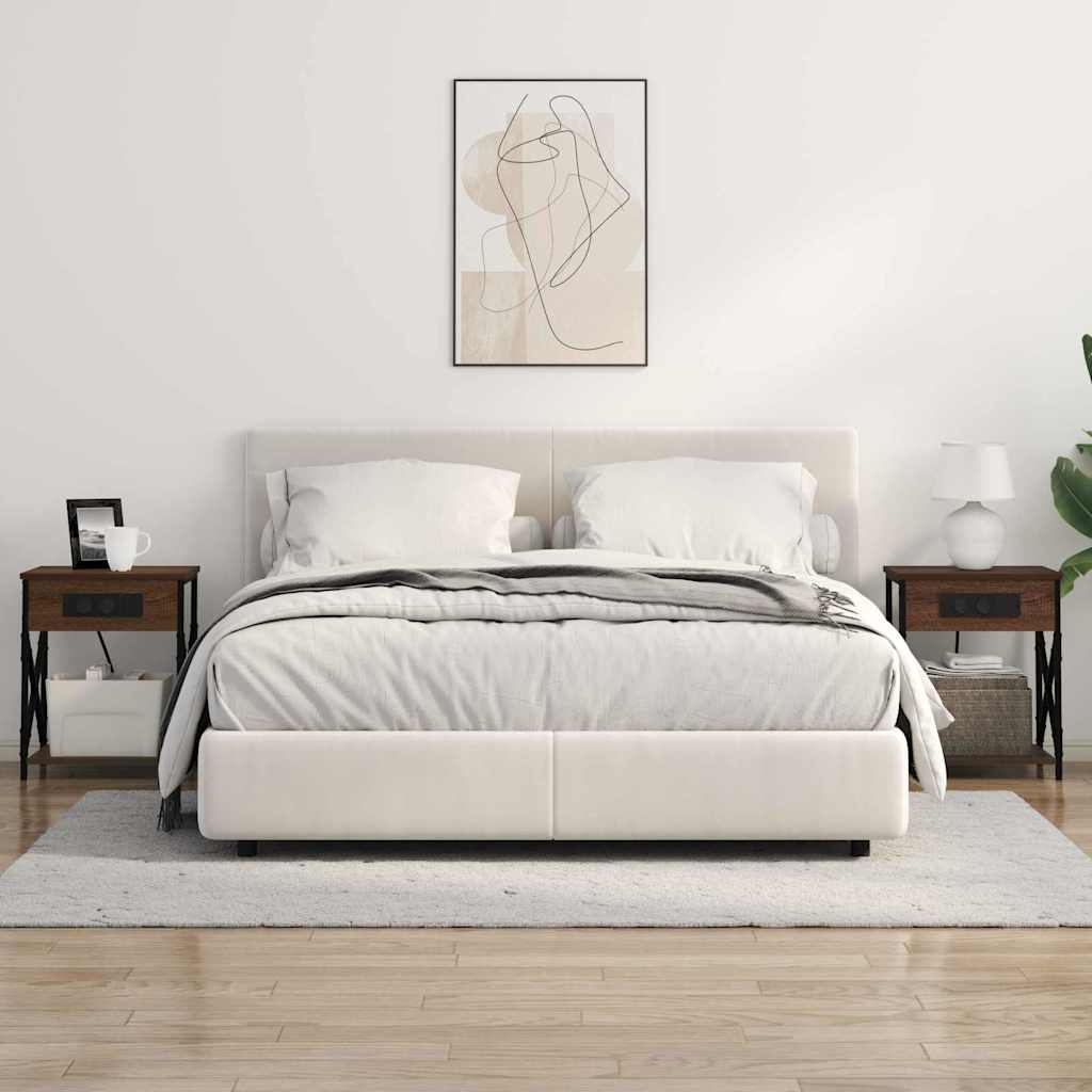 Bedside Cabinet Brown Oak 41 x 31 x 51 cm Engineered Wood