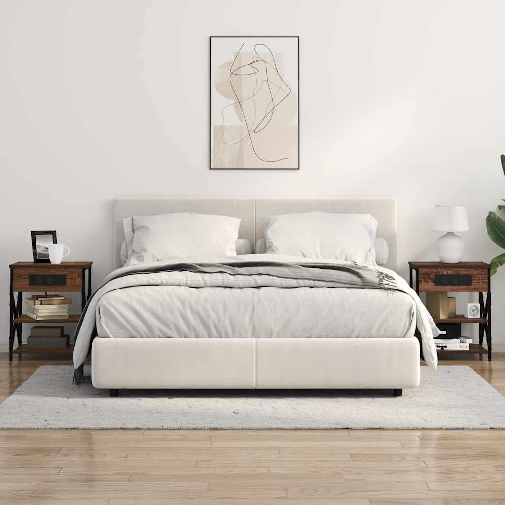 Bedside Cabinet Brown Oak 41 x 31 x 51 cm Engineered Wood