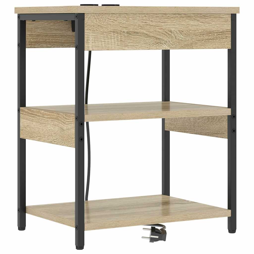 Bedside Cabinet Sonoma Oak 41 x 31 x 51 cm Engineered Wood