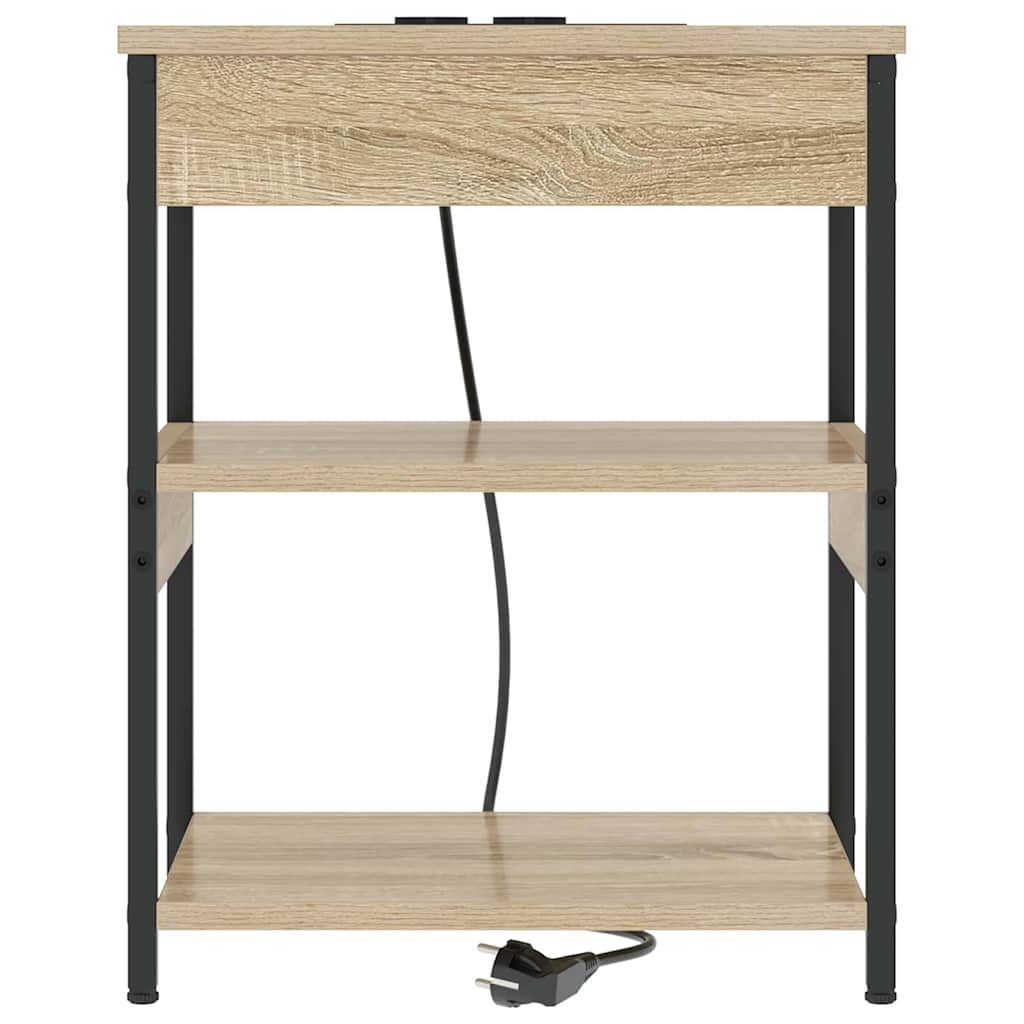 Bedside Cabinet Sonoma Oak 41 x 31 x 51 cm Engineered Wood
