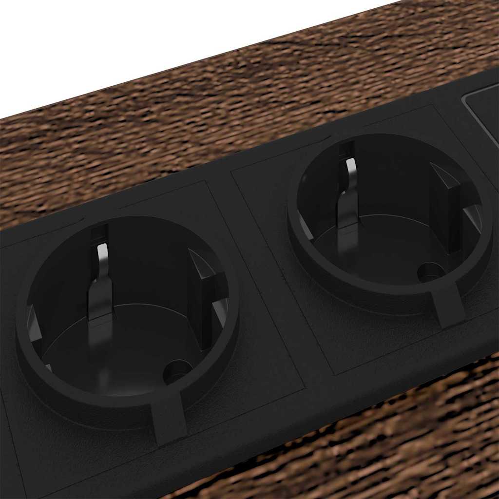 Bedside Cabinet Brown Oak 41 x 31 x 76 cm Engineered Wood