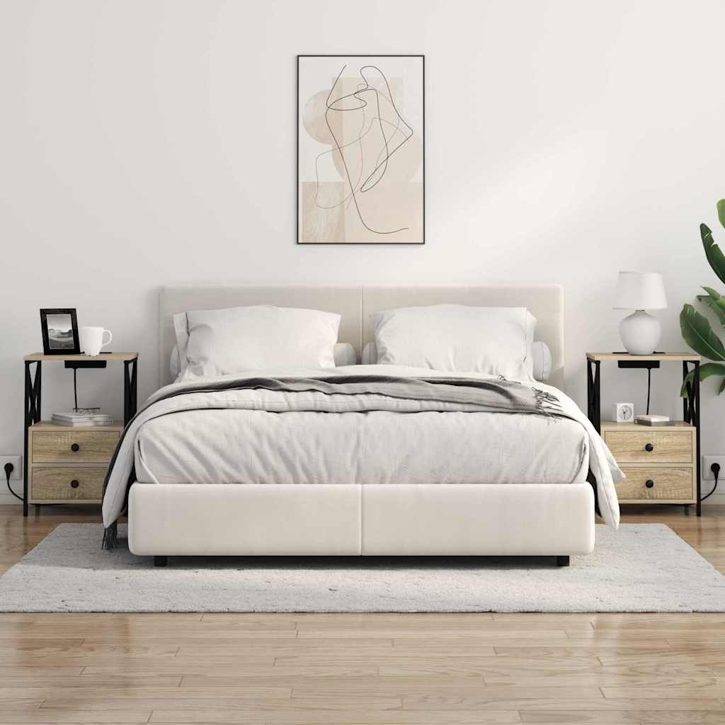 Bedside Cabinet Sonoma Oak 40 x 31 x 60 cm Engineered Wood