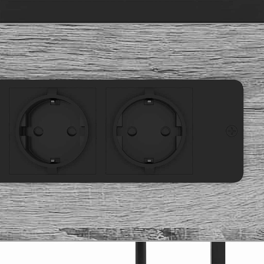 Bedside Cabinet Grey Sonoma 40 x 27 x 76 cm Engineered Wood