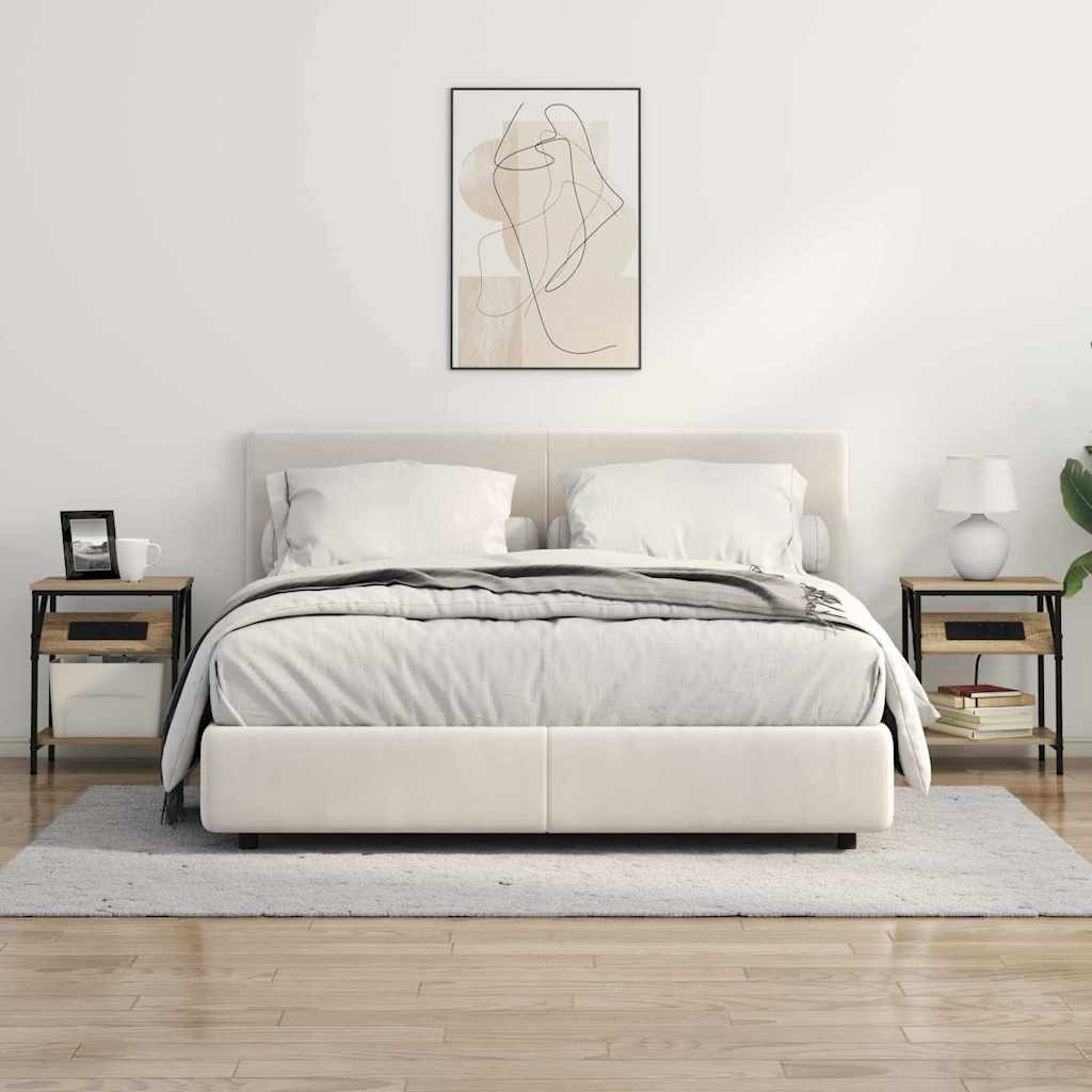 Bedside Cabinet Sonoma Oak 38 x 30 x 48 cm Engineered Wood