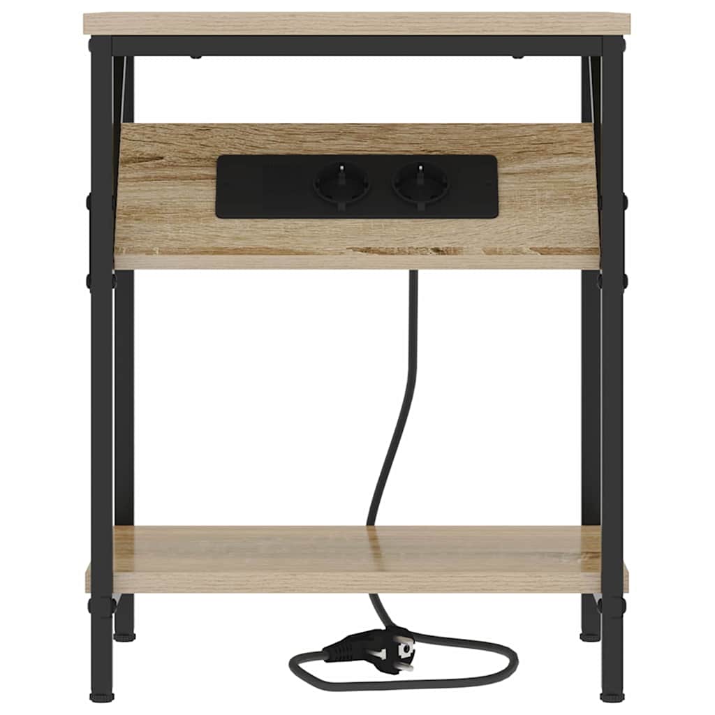 Bedside Cabinet Sonoma Oak 38 x 30 x 48 cm Engineered Wood