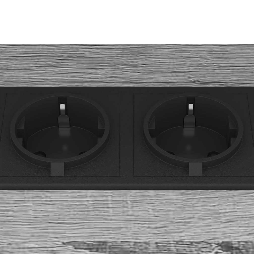 Bedside Cabinet Grey Sonoma 38 x 30 x 48 cm Engineered Wood