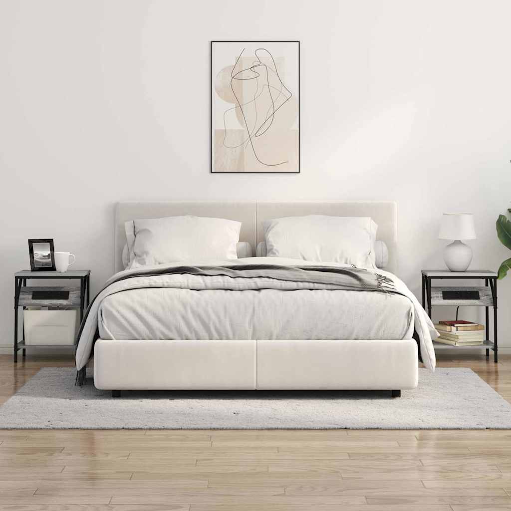 Bedside Cabinet Grey Sonoma 38 x 30 x 48 cm Engineered Wood