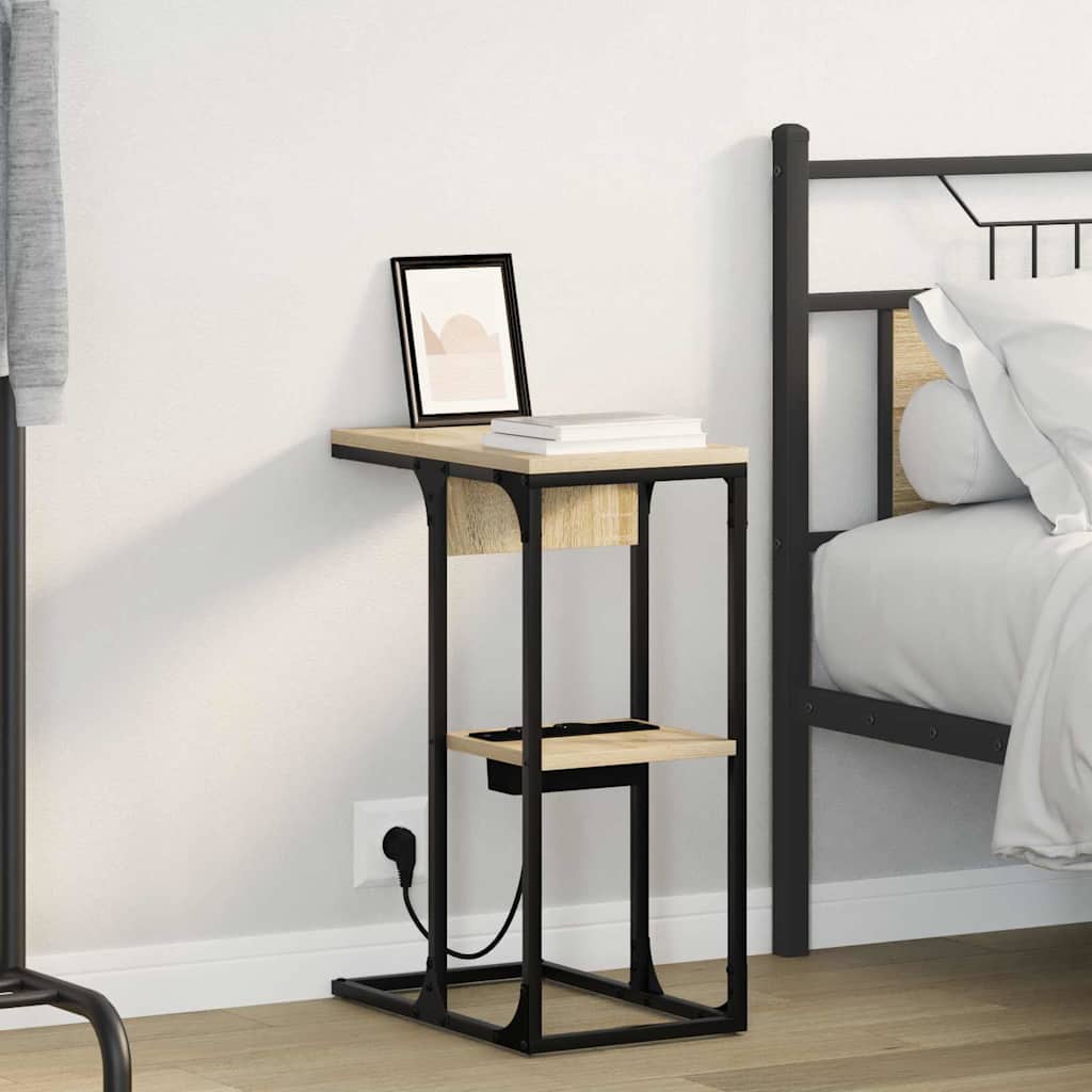 Bedside Cabinet Sonoma Oak 41.5 x 26 x 60.5 cm Engineered Wood