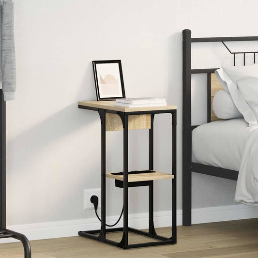 Bedside Cabinet Sonoma Oak 41.5 x 26 x 60.5 cm Engineered Wood