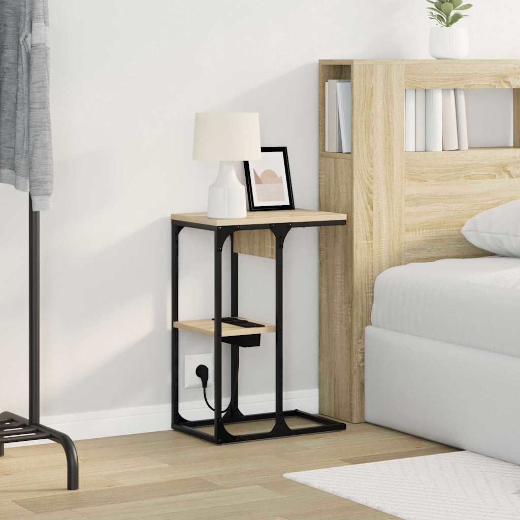 Bedside Cabinet Sonoma Oak 41.5 x 26 x 60.5 cm Engineered Wood