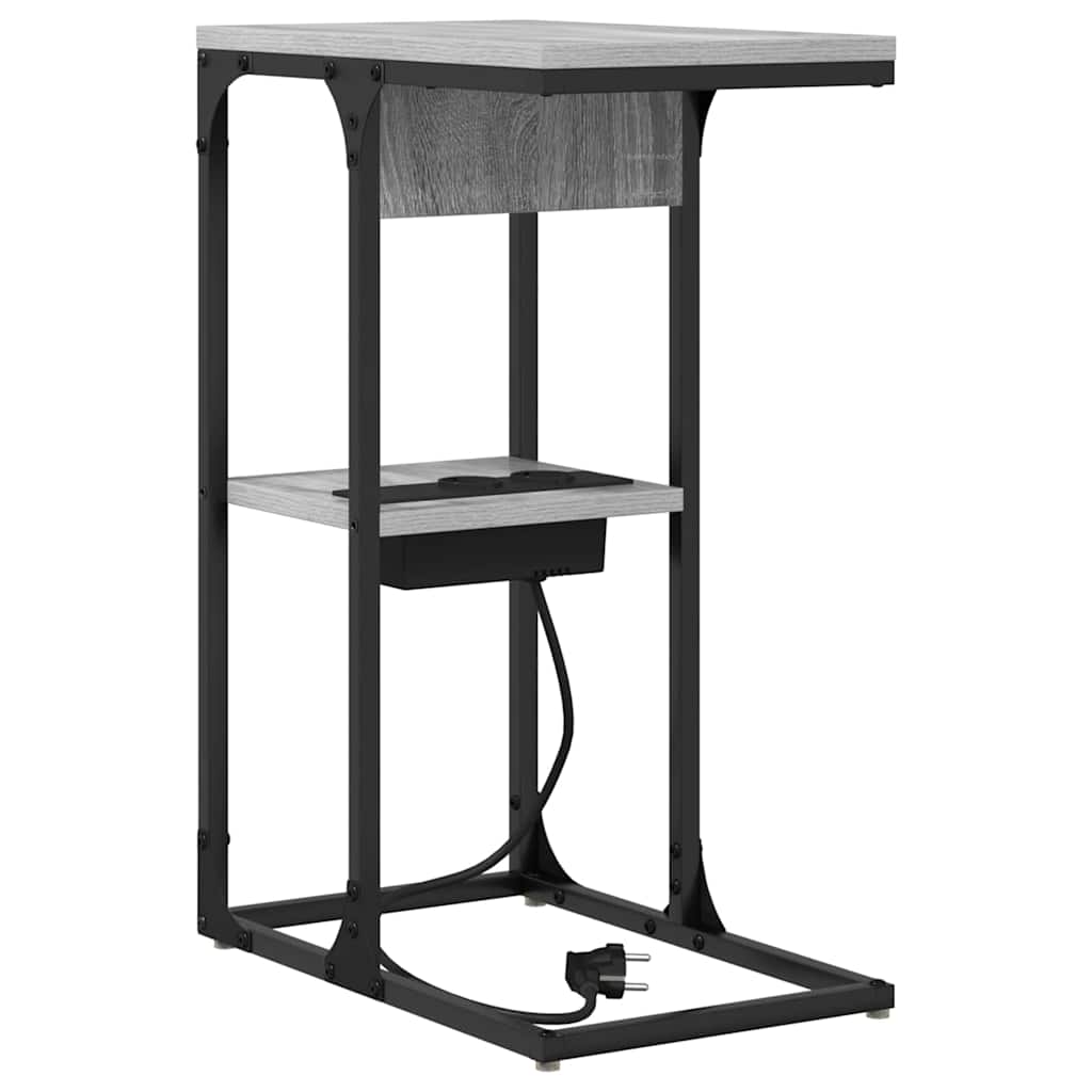 Bedside Cabinet Grey Sonoma 41.5 x 26 x 60.5 cm Engineered Wood