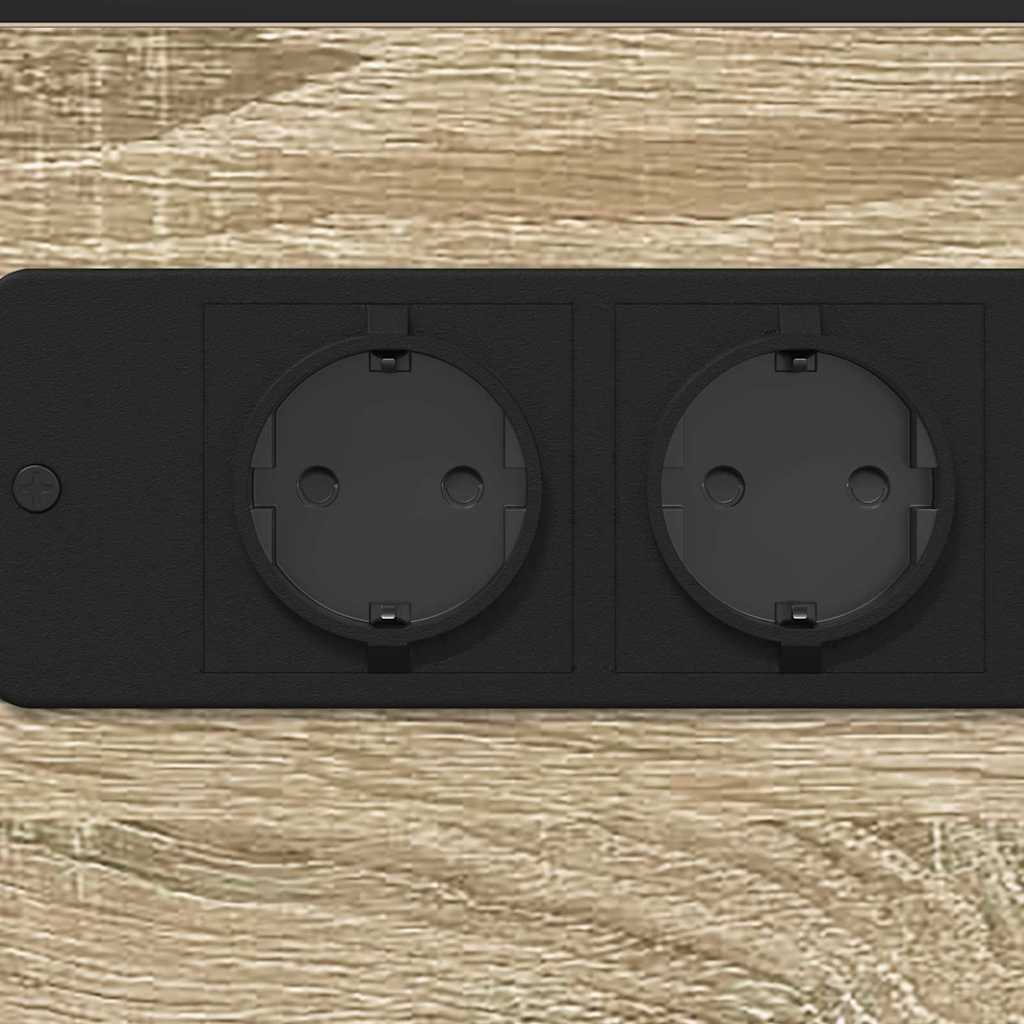 Bedside Cabinet Sonoma Oak 41.5 x 26 x 60.5 cm Engineered Wood