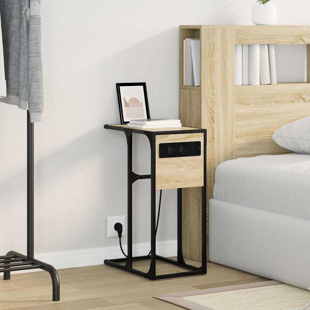 Bedside Cabinet Sonoma Oak 41.5 x 26 x 60.5 cm Engineered Wood