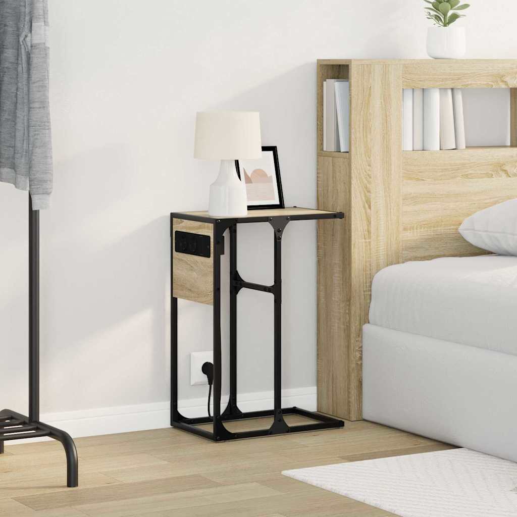 Bedside Cabinet Sonoma Oak 41.5 x 26 x 60.5 cm Engineered Wood