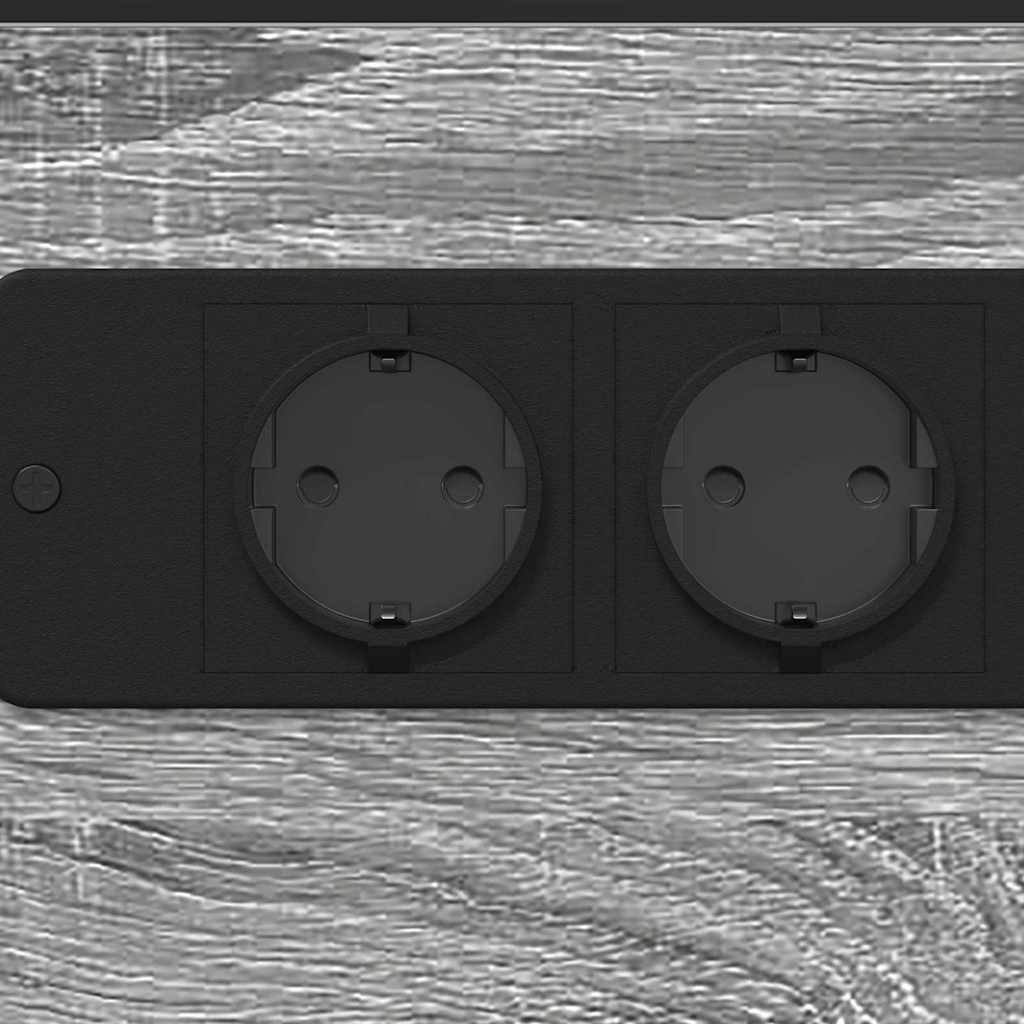 Bedside Cabinet Grey Sonoma 41.5 x 26 x 60.5 cm Engineered Wood