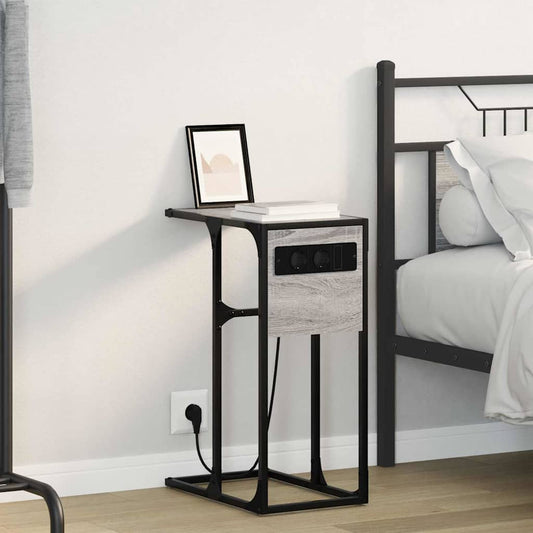 Bedside Cabinet Grey Sonoma 41.5 x 26 x 60.5 cm Engineered Wood