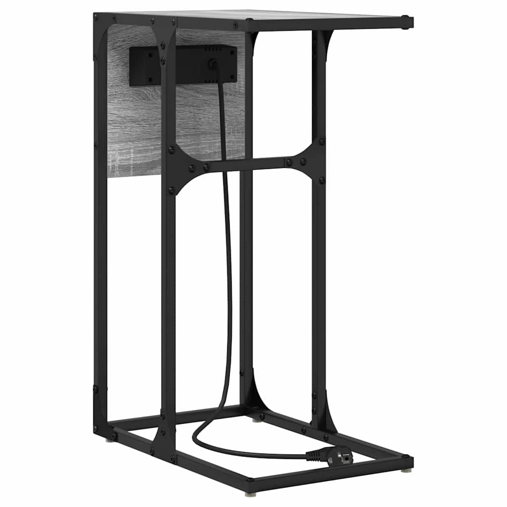 Bedside Cabinet Grey Sonoma 41.5 x 26 x 60.5 cm Engineered Wood