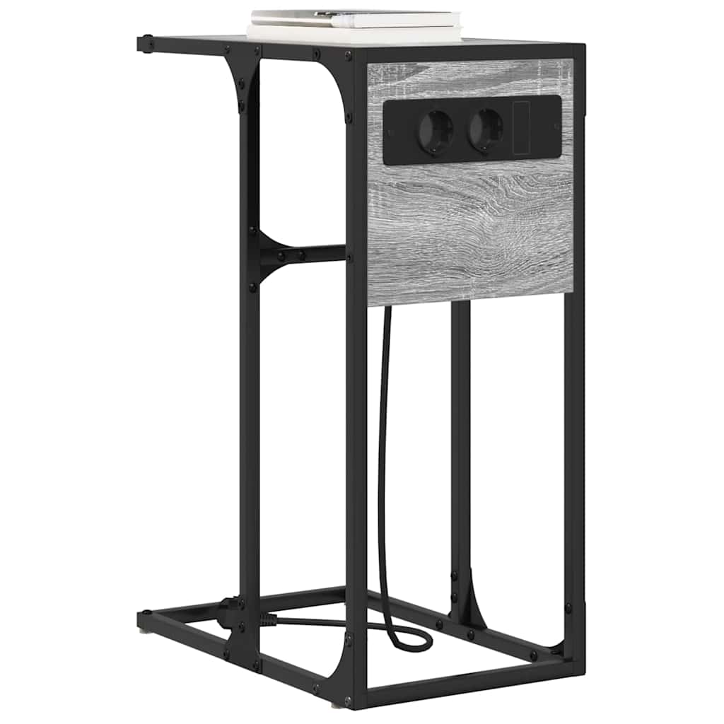 Bedside Cabinet Grey Sonoma 41.5 x 26 x 60.5 cm Engineered Wood