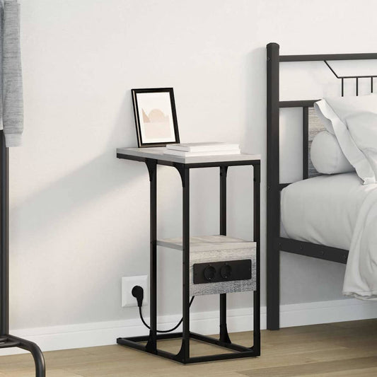 Bedside Cabinet Grey sonoma 41.5 x 26 x 60.5 cm Engineered wood