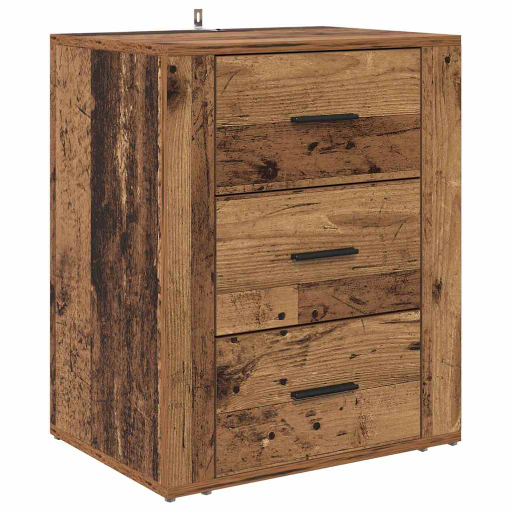 Bedside Cabinet Old wood 50 x 36 x 60 cm Engineered wood
