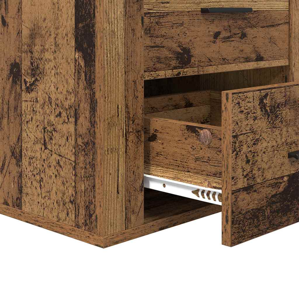 Bedside Cabinet Old wood 50 x 36 x 60 cm Engineered wood