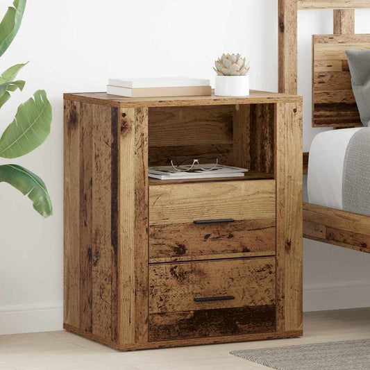 Bedside Cabinet Old wood 50 x 36 x 60 cm Engineered wood