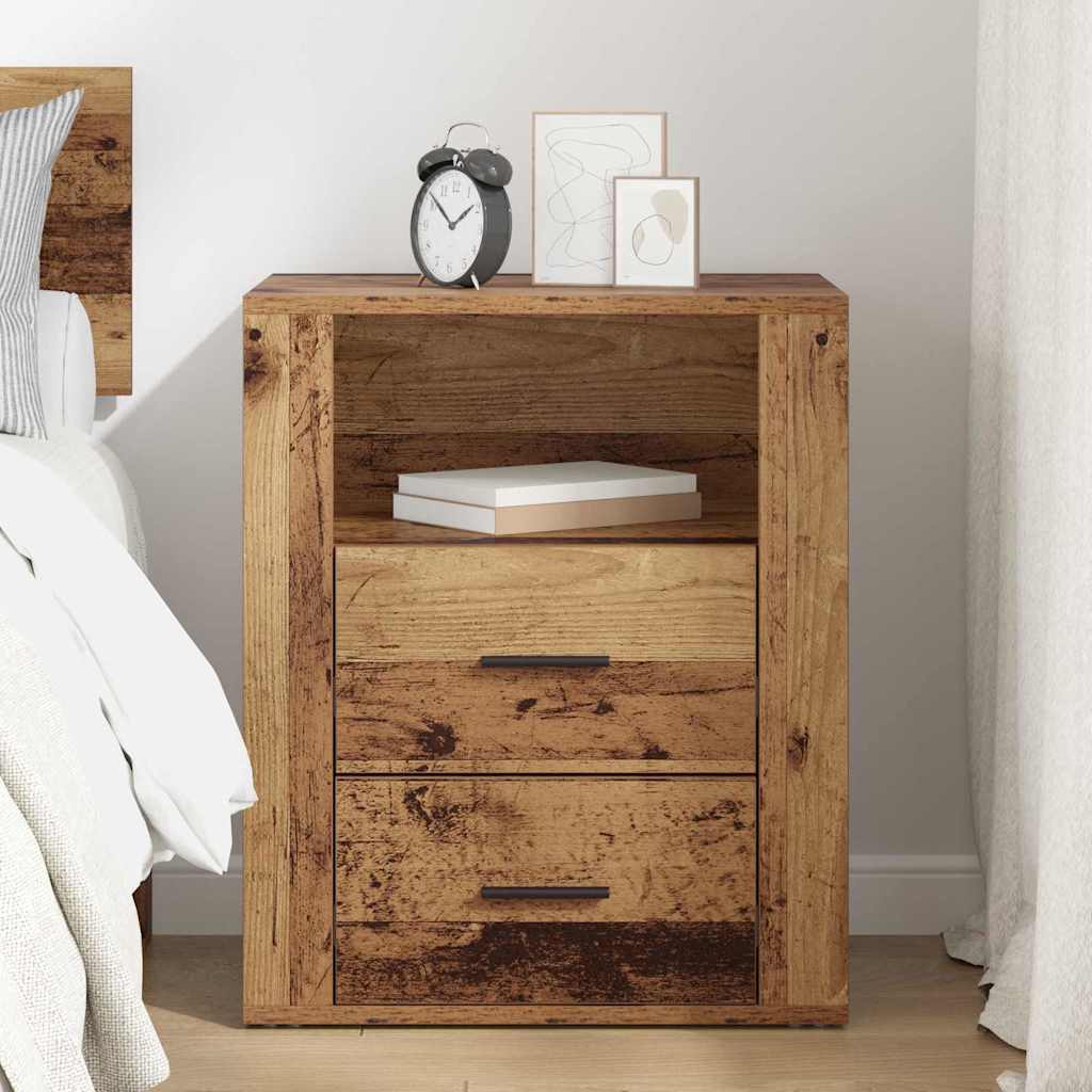 Bedside Cabinet Old wood 50 x 36 x 60 cm Engineered wood
