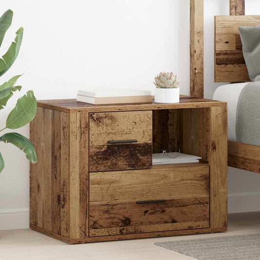 Bedside Cabinet Old wood 60 x 36 x 45 cm Engineered wood