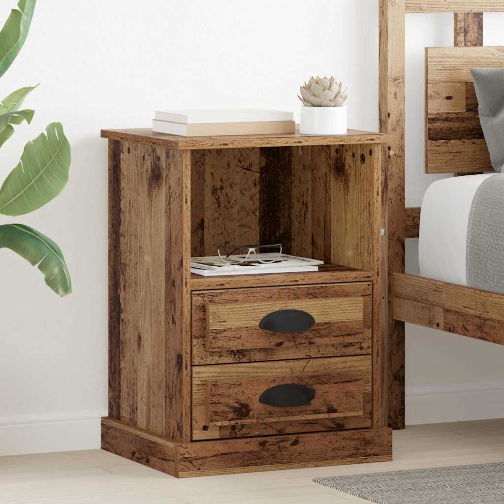 Bedside Cabinet Old wood 43 x 36 x 60 cm Engineered wood